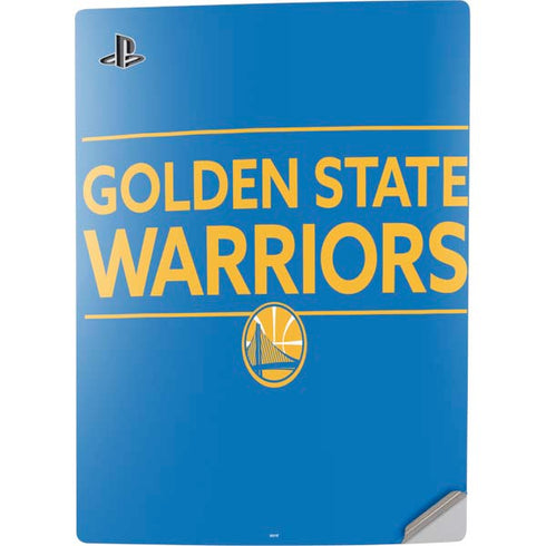 NBA Golden State Warriors Standard - Blue PS5 Digital Edition Console Skin