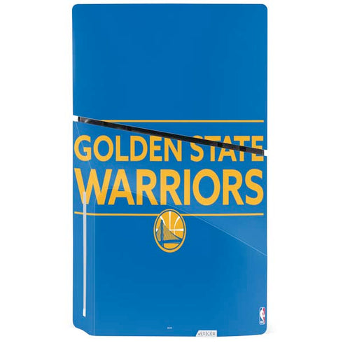 NBA Golden State Warriors Standard - Blue PS5 Slim Disk Console Skin