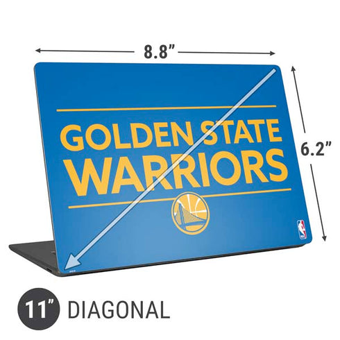 NBA Golden State Warriors Standard - Blue Universal Laptop 11in (8.8 x 6.2in) Skin