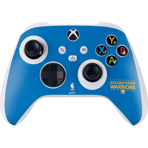 NBA Golden State Warriors Standard - Blue Xbox Series S Controller Skin