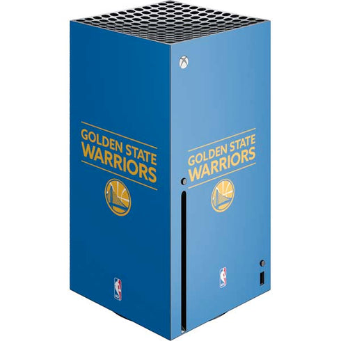 NBA Golden State Warriors Standard - Blue Xbox Series X Console Skin