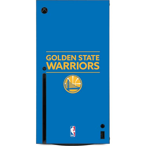 NBA Golden State Warriors Standard - Blue Xbox Series X Console Skin