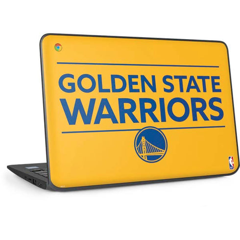 NBA Golden State Warriors Standard - Yellow HP Chromebook Skin