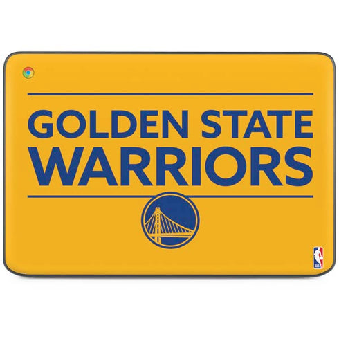 NBA Golden State Warriors Standard - Yellow HP Chromebook Skin