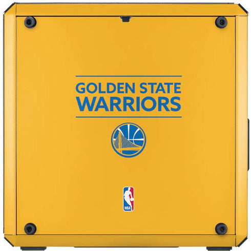 NBA Golden State Warriors Standard - Yellow Cooler Master MasterBox Q300L Mini Tower Skin