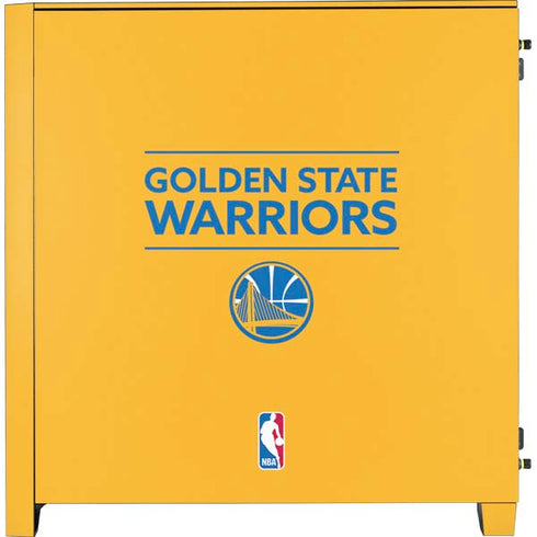 NBA Golden State Warriors Standard - Yellow Corsair 4000D Tempered Glass Mid-Tower ATX Case Skin