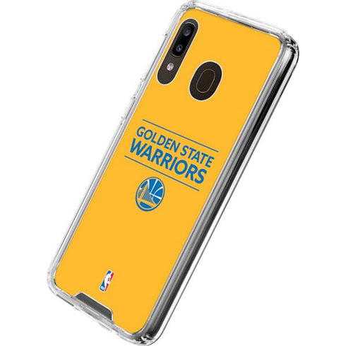 NBA Golden State Warriors Standard - Yellow Galaxy A30 Clear Case