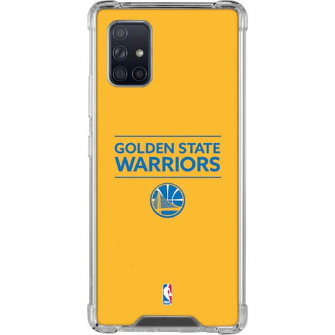 NBA Golden State Warriors Standard - Yellow Galaxy A71 5G Clear Case