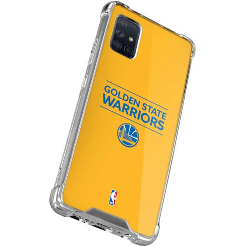 NBA Golden State Warriors Standard - Yellow Galaxy A71 5G Clear Case