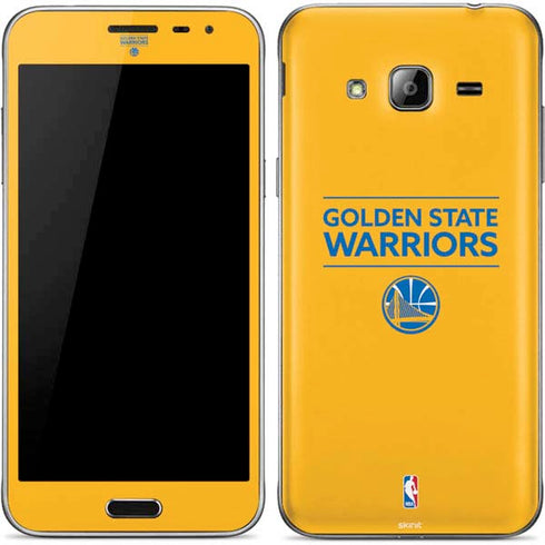 NBA Golden State Warriors Standard - Yellow Galaxy J3 Skin