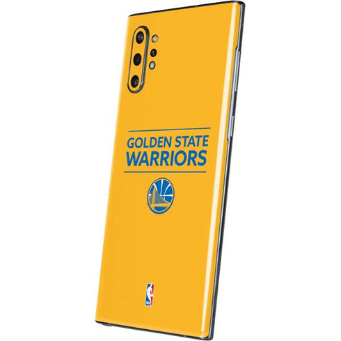 NBA Golden State Warriors Standard - Yellow Galaxy Note 10 Plus Skin
