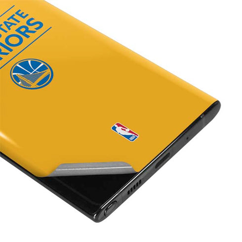 NBA Golden State Warriors Standard - Yellow Galaxy Note 10 Plus Skin
