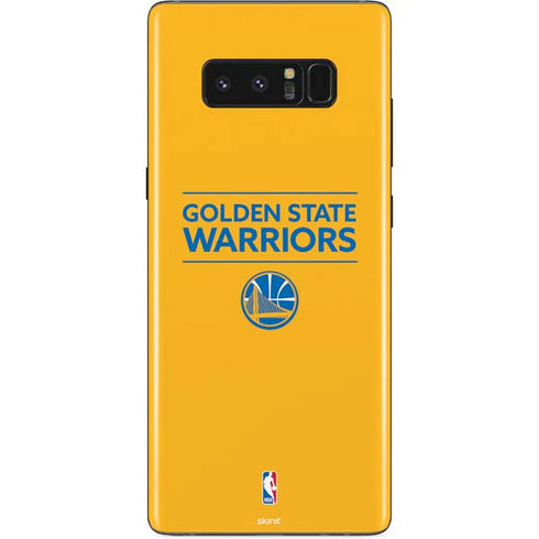 NBA Golden State Warriors Standard - Yellow Galaxy Note 8 Skin
