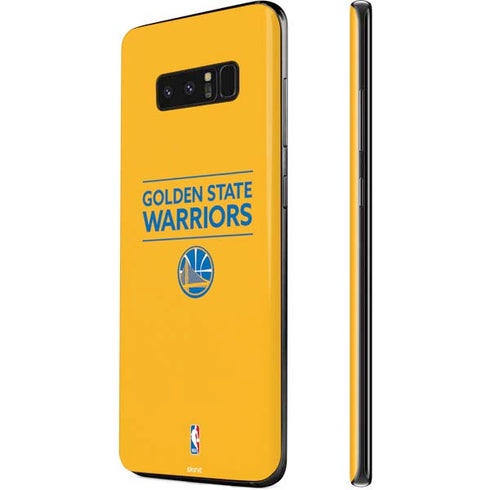 NBA Golden State Warriors Standard - Yellow Galaxy Note 8 Skin