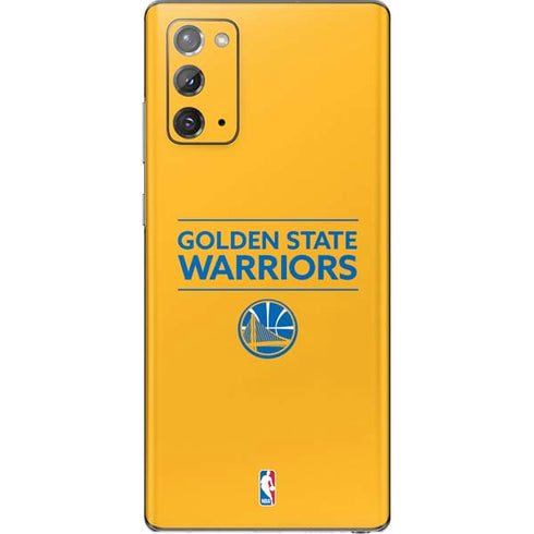 NBA Golden State Warriors Standard - Yellow Galaxy Note20 5G Skin