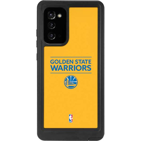 NBA Golden State Warriors Standard - Yellow Galaxy Note20 5G Waterproof Case
