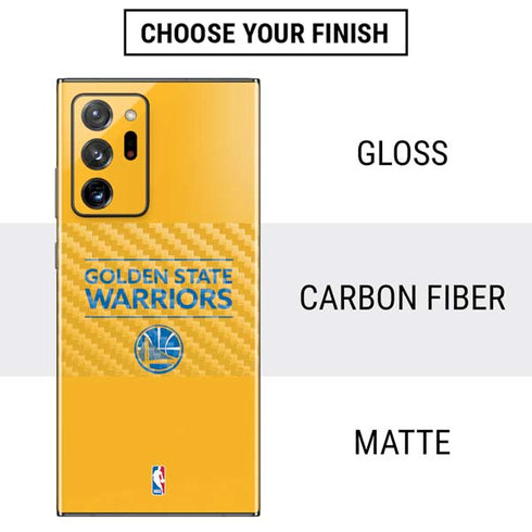 NBA Golden State Warriors Standard - Yellow Galaxy Note20 Ultra 5G Skin