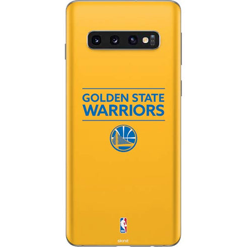 NBA Golden State Warriors Standard - Yellow Galaxy S10 Skin