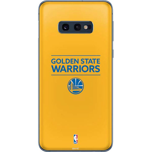 NBA Golden State Warriors Standard - Yellow Galaxy S10e Skin