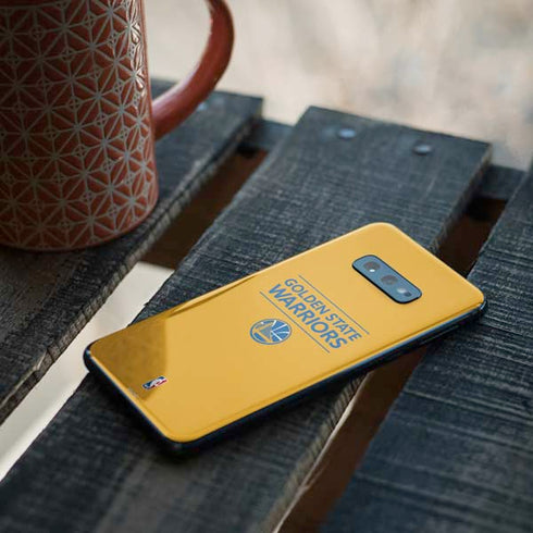NBA Golden State Warriors Standard - Yellow Galaxy S10e Skin