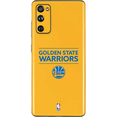 NBA Golden State Warriors Standard - Yellow Galaxy S20 Fan Edition Skin