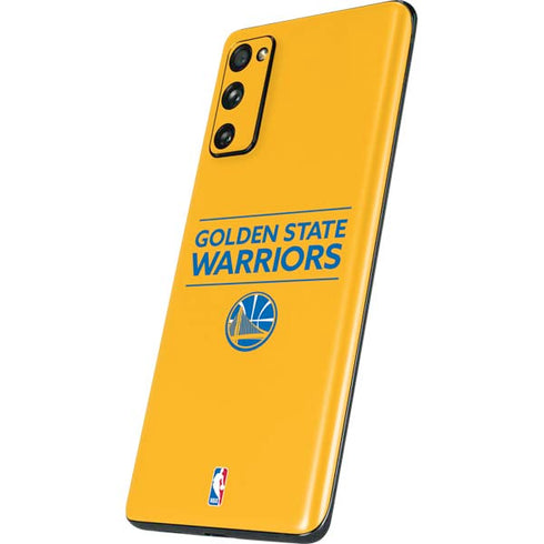 NBA Golden State Warriors Standard - Yellow Galaxy S20 Fan Edition Skin