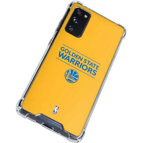 NBA Golden State Warriors Standard - Yellow Galaxy S20 FE Clear Case