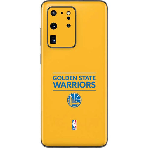 NBA Golden State Warriors Standard - Yellow Galaxy S20 Ultra 5G Skin
