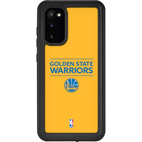 NBA Golden State Warriors Standard - Yellow Galaxy S20 Waterproof Case