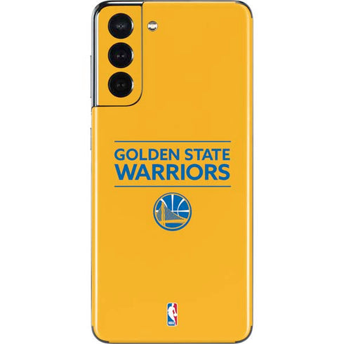 NBA Golden State Warriors Standard - Yellow Galaxy S21 5G Skin