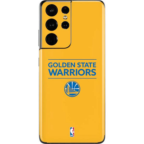 NBA Golden State Warriors Standard - Yellow Galaxy S21 Ultra 5G Skin