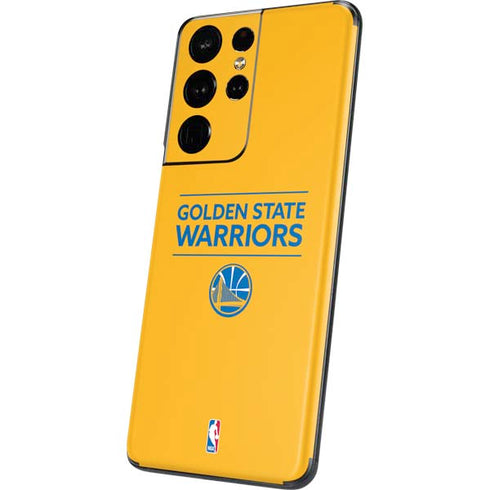 NBA Golden State Warriors Standard - Yellow Galaxy S21 Ultra 5G Skin