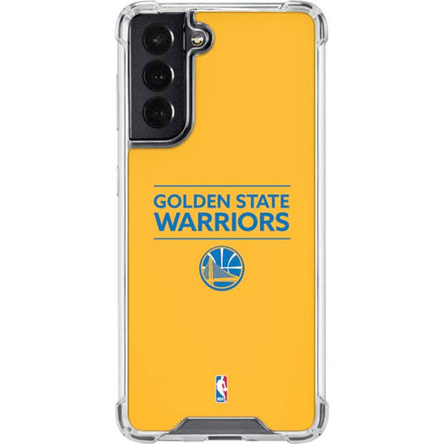 NBA Golden State Warriors Standard - Yellow Galaxy S22 Clear Case