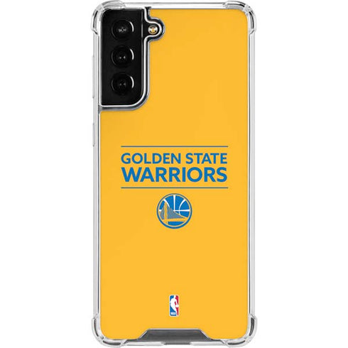 NBA Golden State Warriors Standard - Yellow Galaxy S22 Plus Clear Case