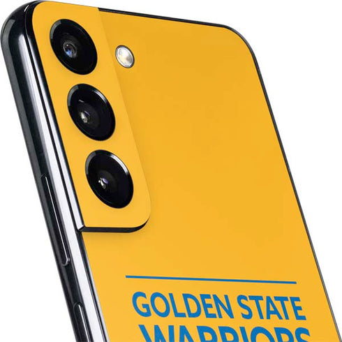 NBA Golden State Warriors Standard - Yellow Galaxy S22 Plus Skin