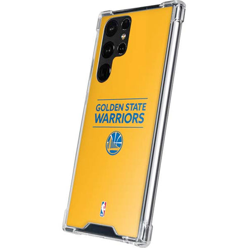 NBA Golden State Warriors Standard - Yellow Galaxy S22 Ultra Clear Case