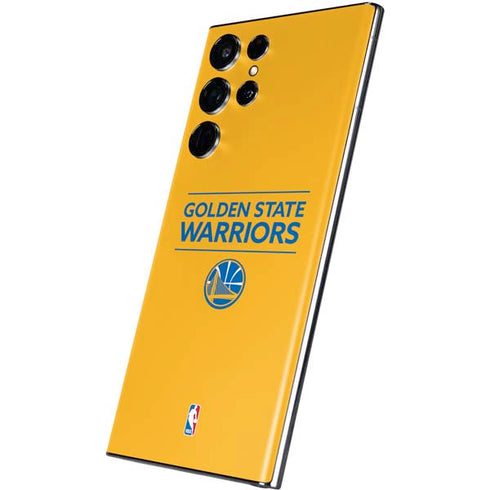 NBA Golden State Warriors Standard - Yellow Galaxy S22 Ultra Skin
