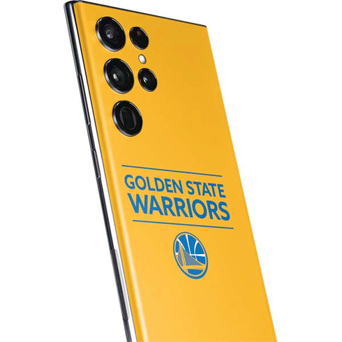 NBA Golden State Warriors Standard - Yellow Galaxy S22 Ultra Skin