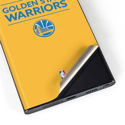 NBA Golden State Warriors Standard - Yellow Galaxy S22 Ultra Skin