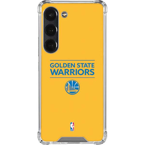 NBA Golden State Warriors Standard - Yellow Galaxy S23 Clear Case