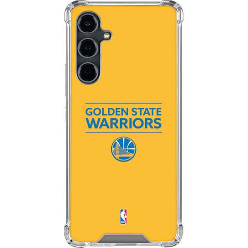NBA Golden State Warriors Standard - Yellow Galaxy S23 FE Clear Case