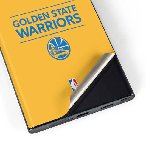 NBA Golden State Warriors Standard - Yellow Galaxy S23 Ultra Skin