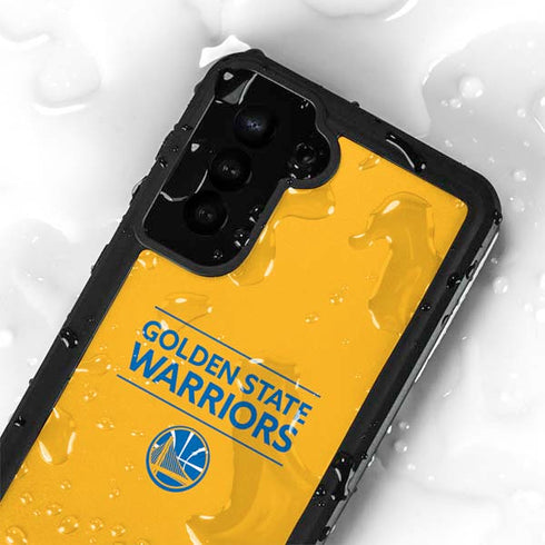 NBA Golden State Warriors Standard - Yellow Galaxy S23 Waterproof Case