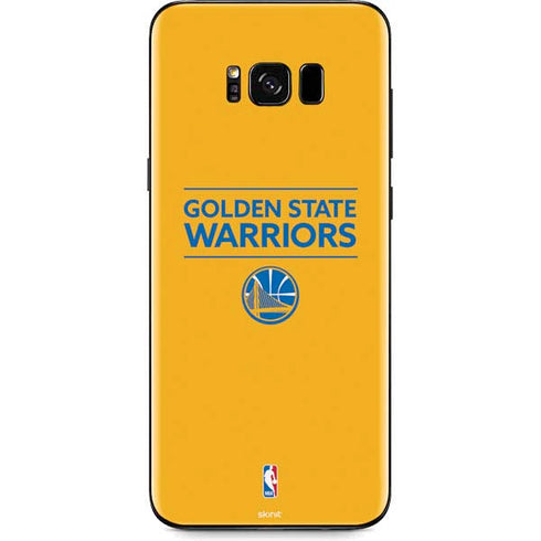 NBA Golden State Warriors Standard - Yellow Galaxy S8 Plus Skin