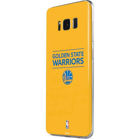 NBA Golden State Warriors Standard - Yellow Galaxy S8 Skin