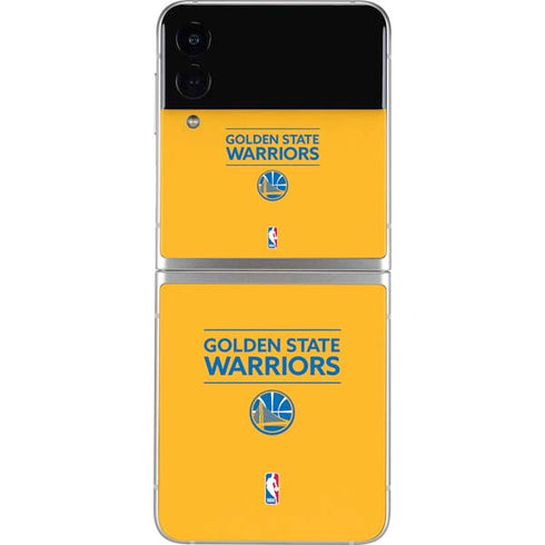 NBA Golden State Warriors Standard - Yellow Galaxy Z Flip4 5G Skin