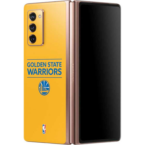 NBA Golden State Warriors Standard - Yellow Galaxy Z Fold2 5G Skin