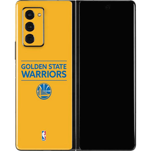NBA Golden State Warriors Standard - Yellow Galaxy Z Fold2 5G Skin