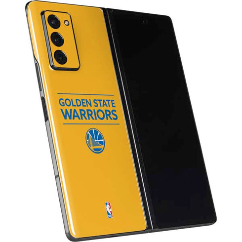 NBA Golden State Warriors Standard - Yellow Galaxy Z Fold2 5G Skin
