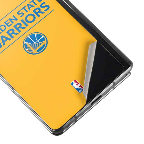 NBA Golden State Warriors Standard - Yellow Galaxy Z Fold2 5G Skin